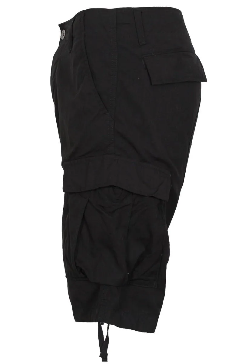 Black Shorter Length Molecule 55002 Lightweight Cargo Shorts
