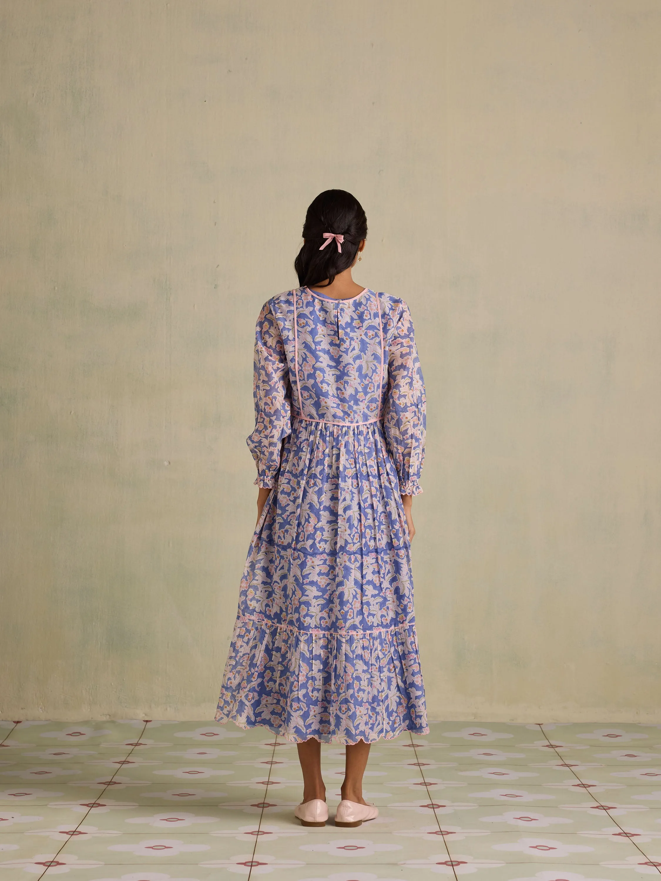 Blue Iris Maxi Dress