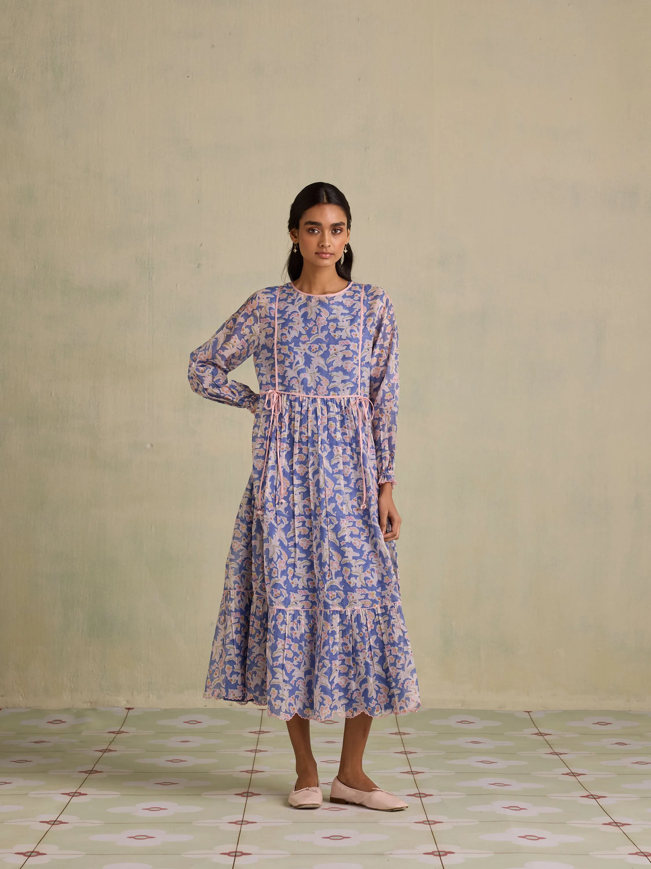 Blue Iris Maxi Dress
