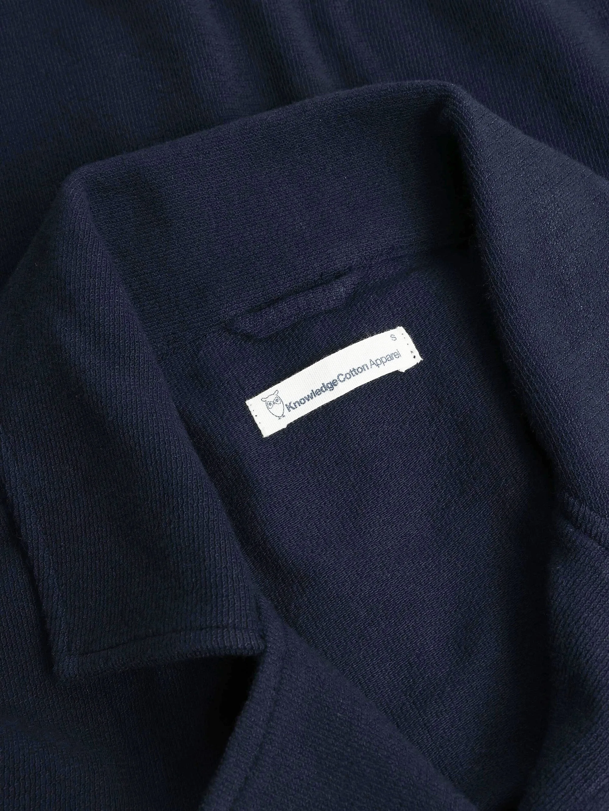 Bouclé short sleeved shirt - GOTS/Vegan - Night Sky