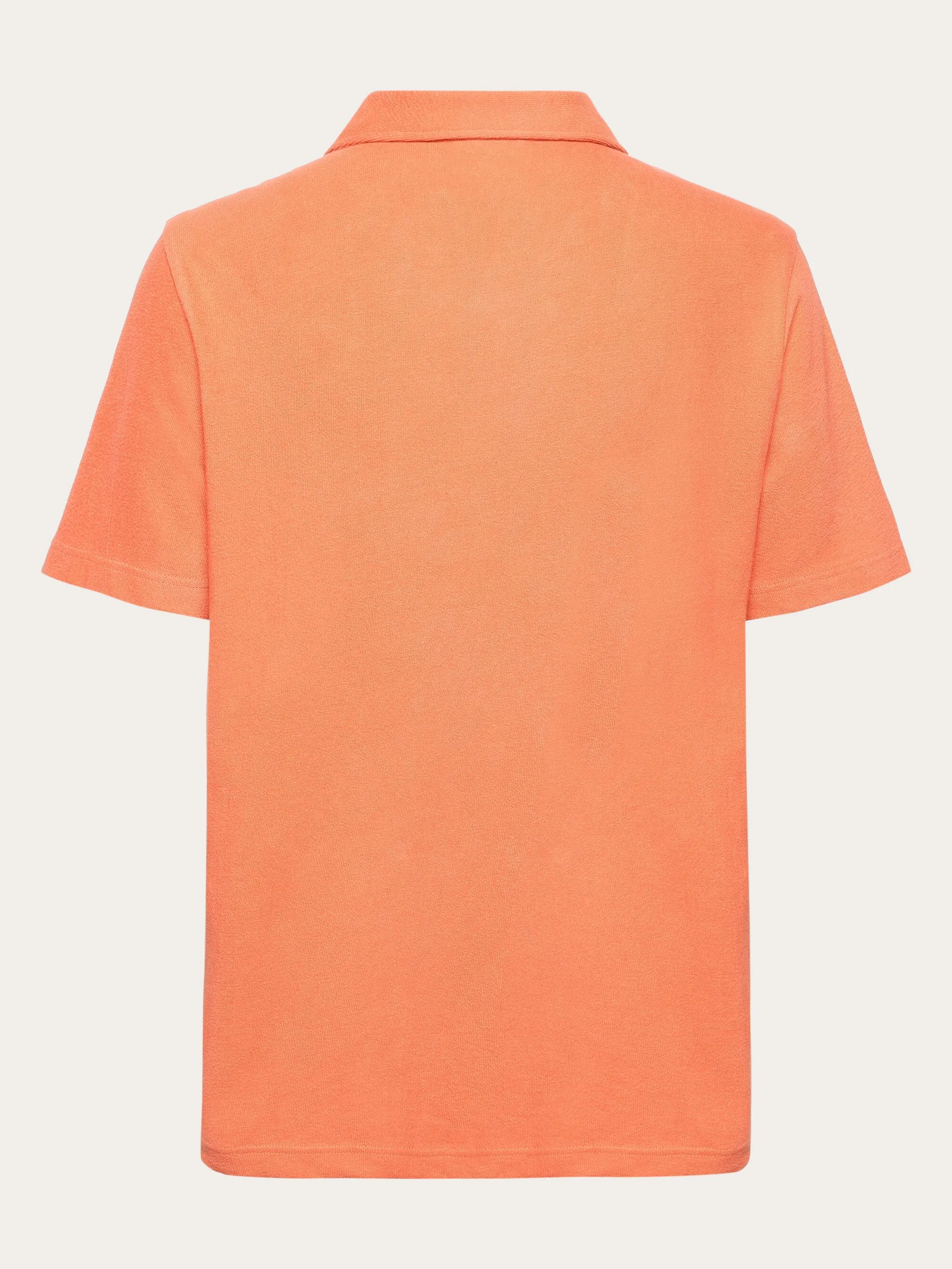 Box fit short sleeve bouclé shirt - GOTS/Vegan - Langoustino