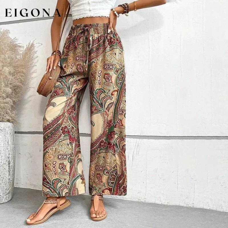 Casual Ethnic Print Pants