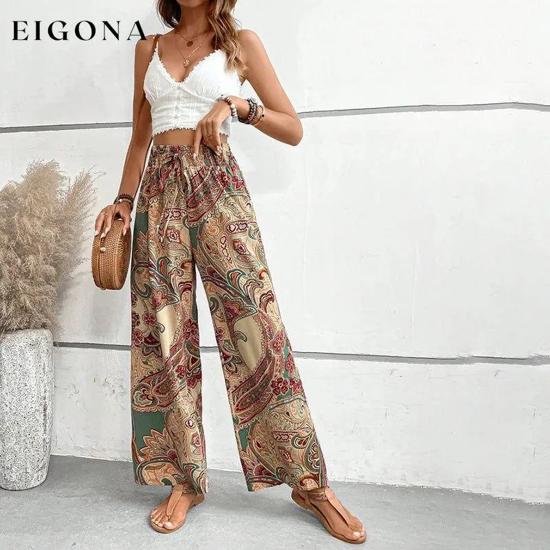 Casual Ethnic Print Pants