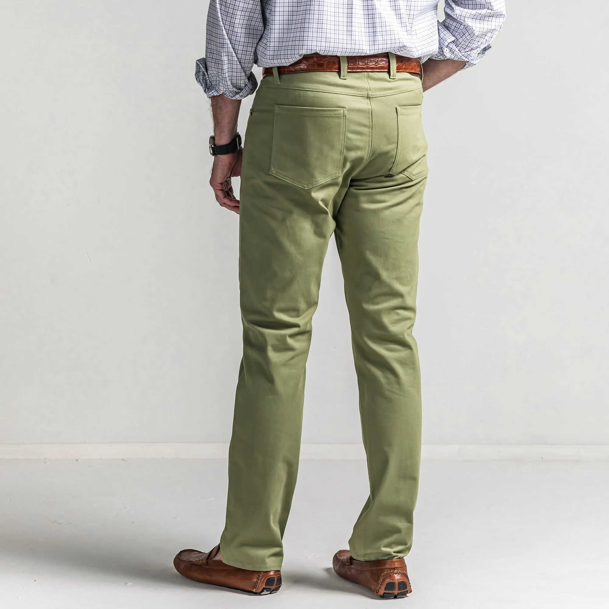 Classic Five Pocket Pant Oil Green