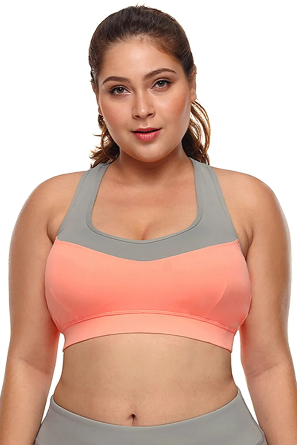 Crossed Keyhole Sports Bra