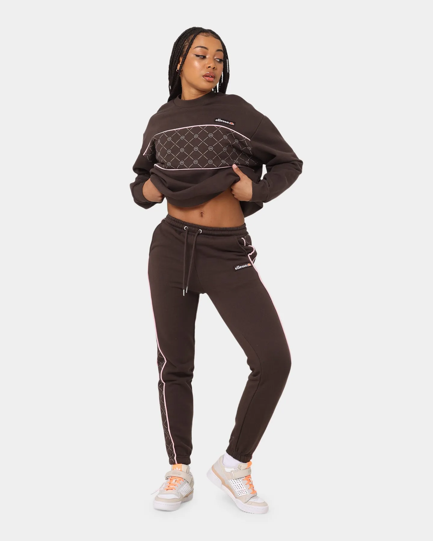 Ellesse Women's Delfinia Jog Pants Brown