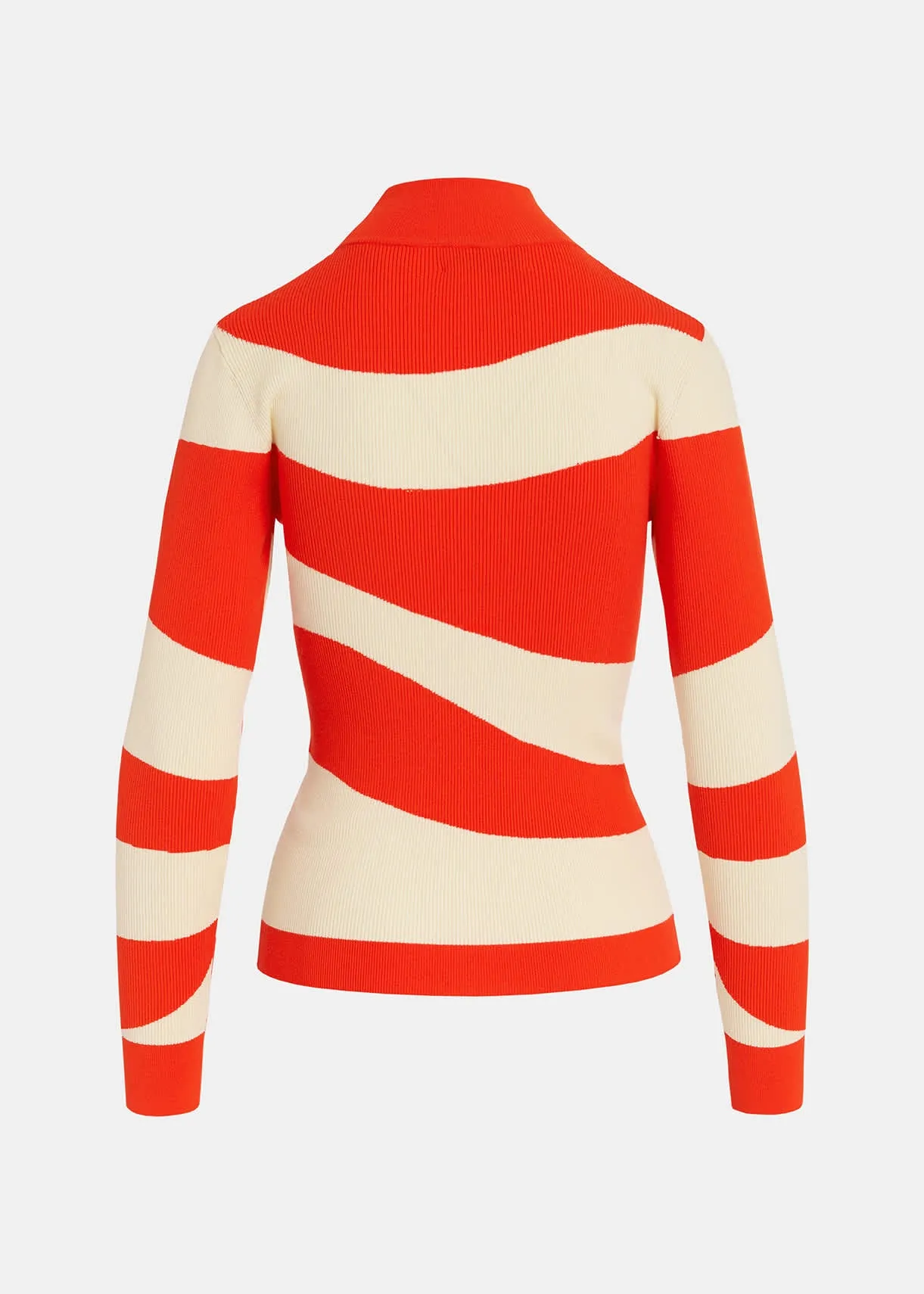 ESSENTIEL Orange & Cream Top