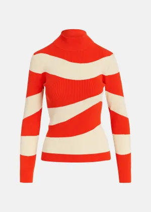 ESSENTIEL Orange & Cream Top