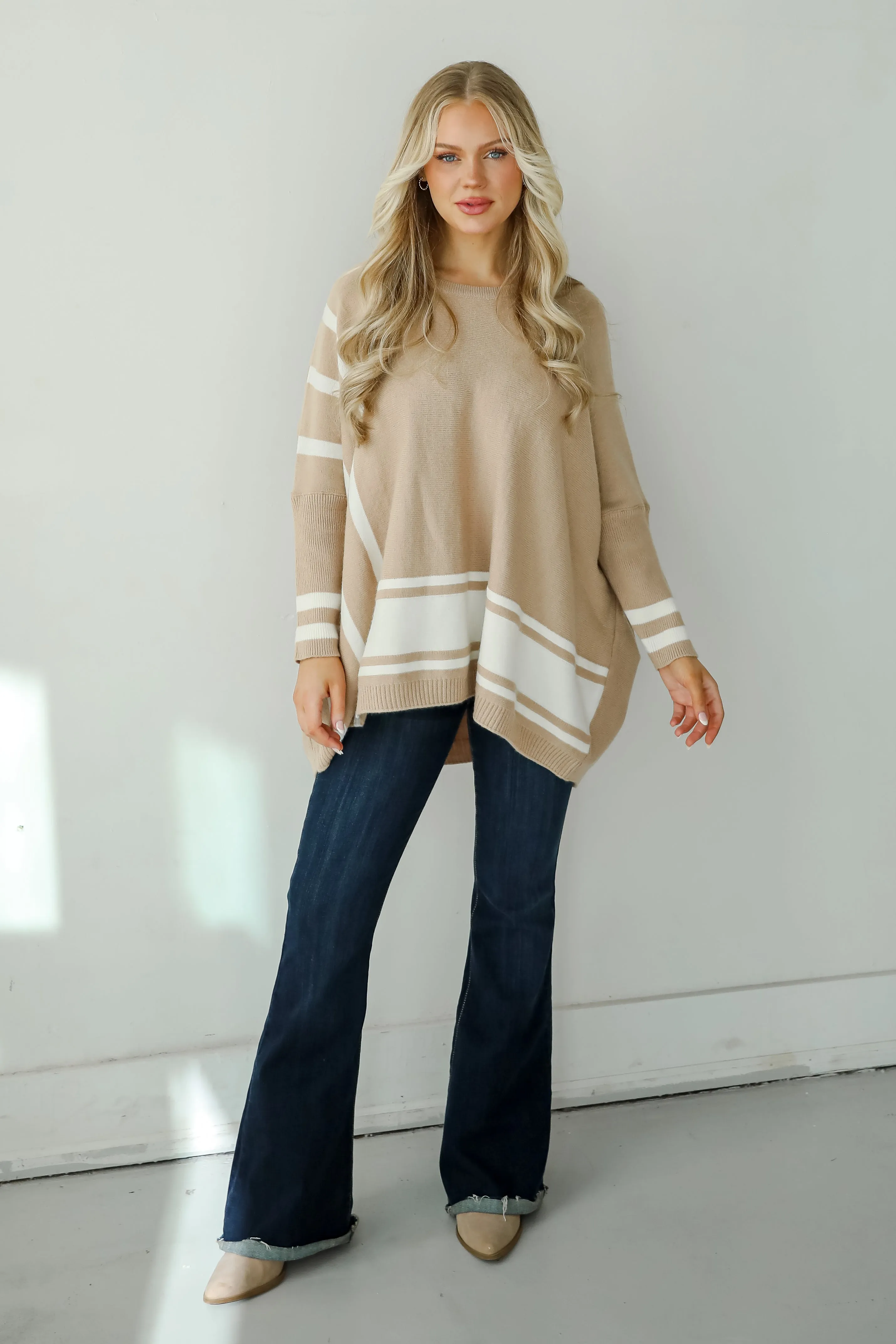 FINAL SALE - Timelessly Cozy Taupe Sweater Tunic