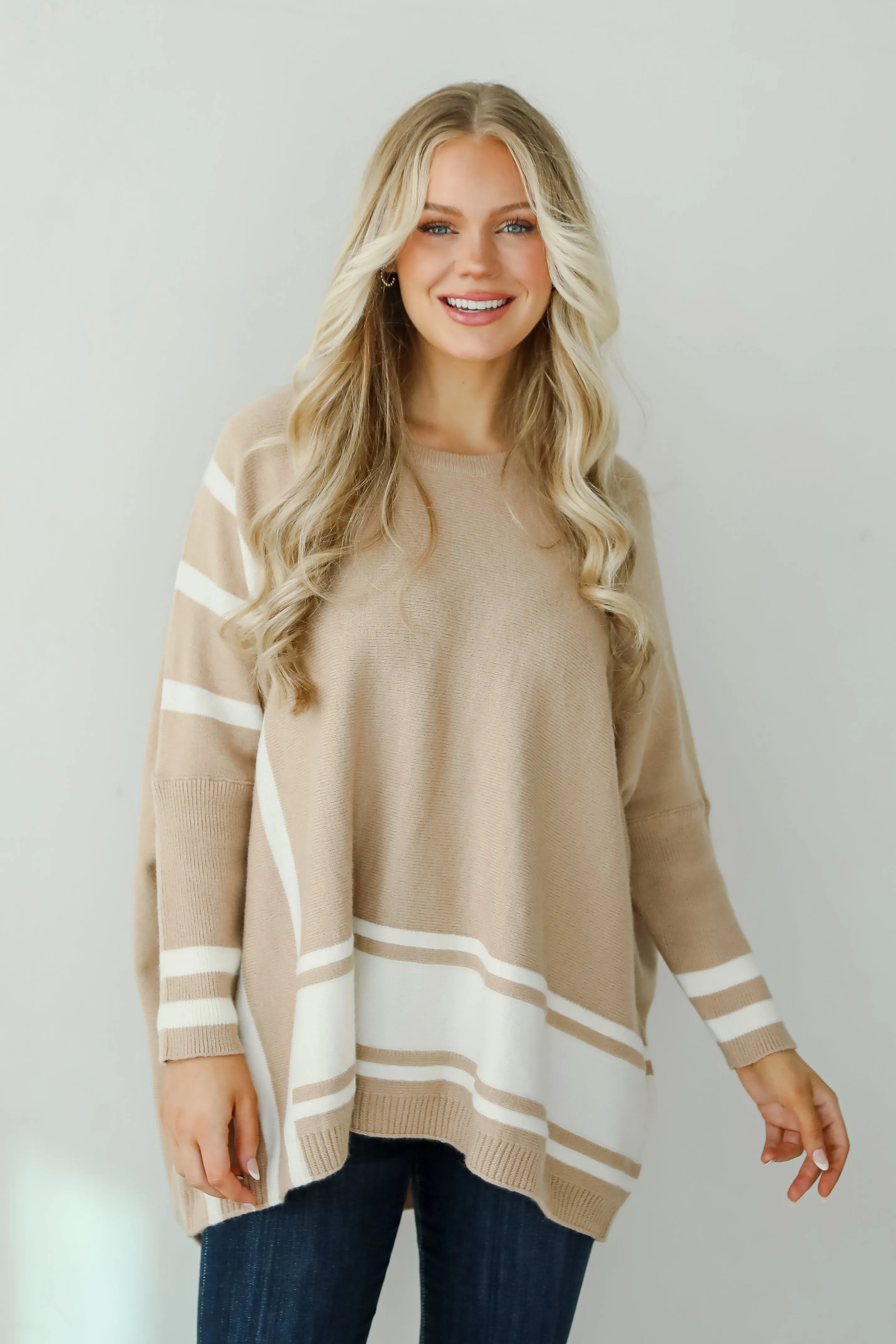FINAL SALE - Timelessly Cozy Taupe Sweater Tunic