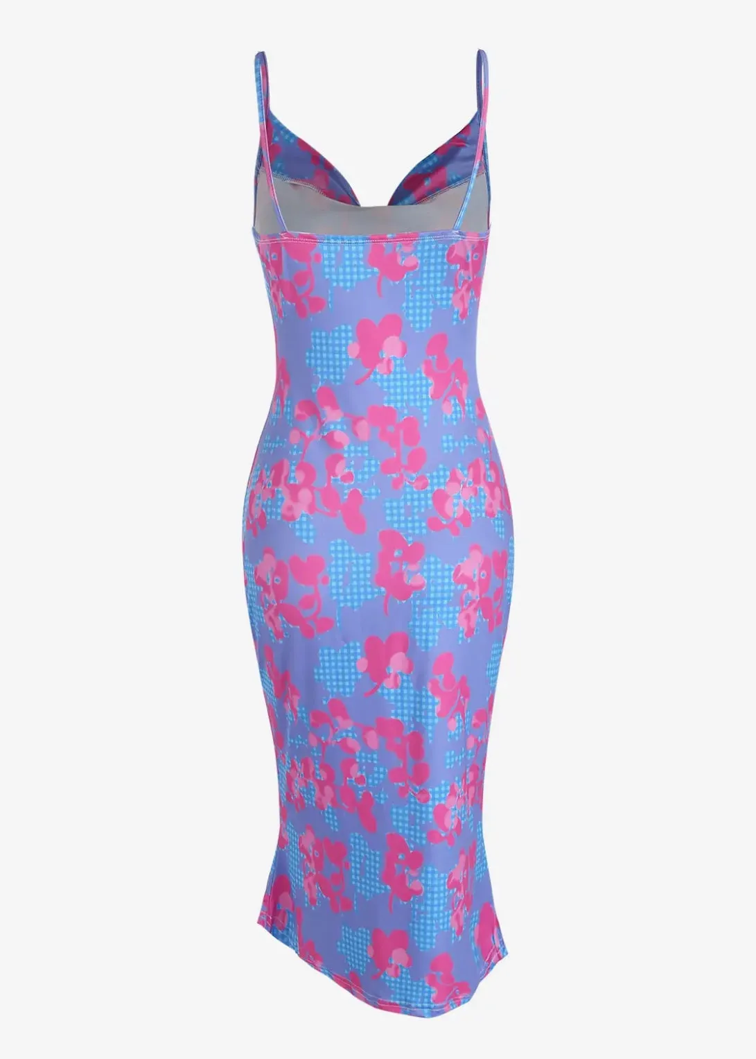 Floral Print Spaghetti Straps Midi Dress