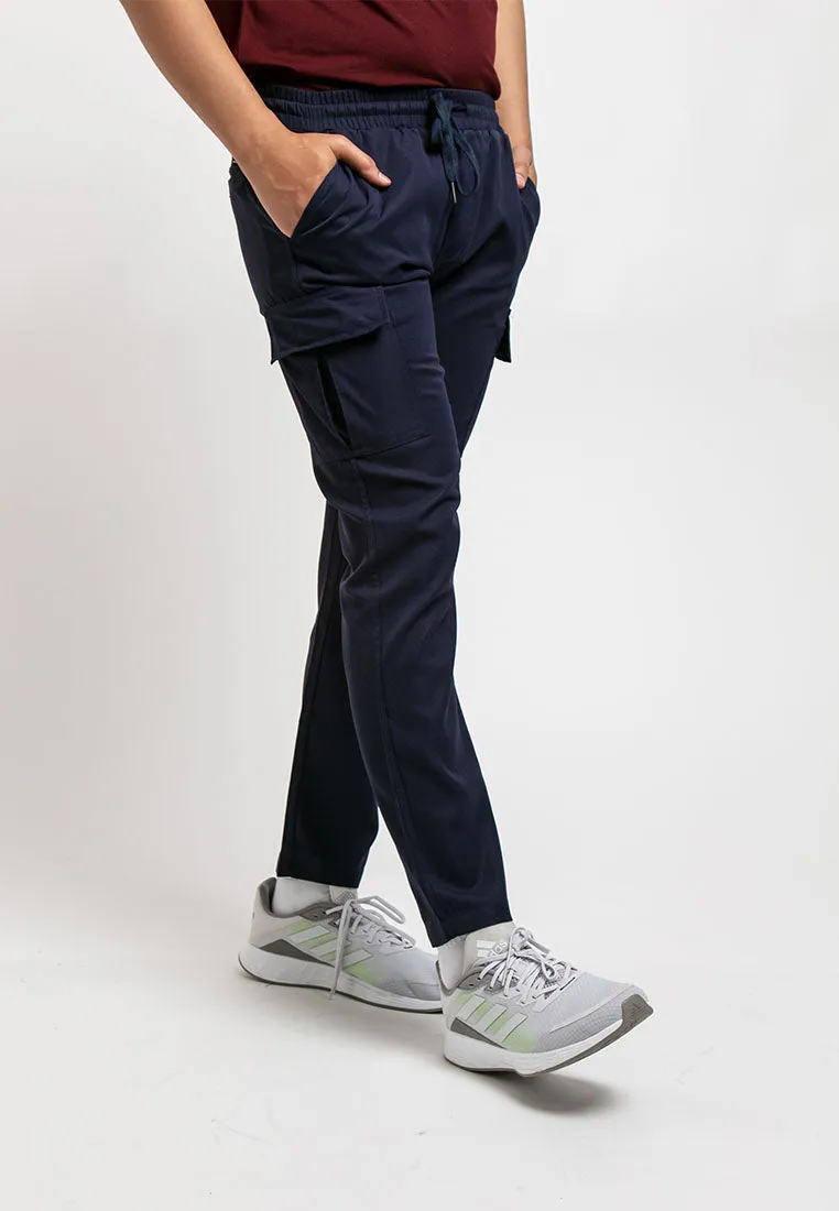 Forest Easy Cotton Cargo Stretchable Slim Fit Long Pants Men | Seluar Lelaki Panjang  - 10750