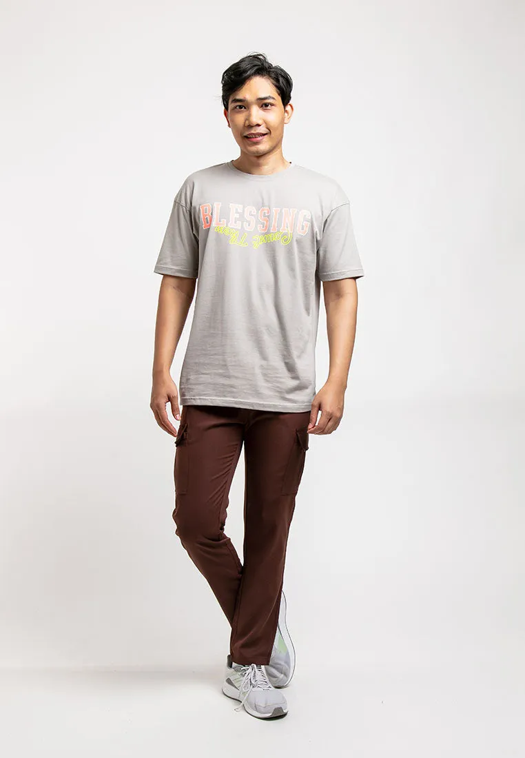 Forest Easy Cotton Cargo Stretchable Slim Fit Long Pants Men | Seluar Lelaki Panjang  - 10750