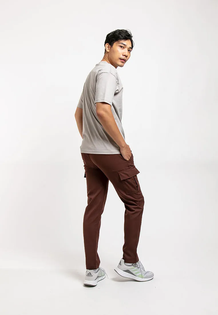 Forest Easy Cotton Cargo Stretchable Slim Fit Long Pants Men | Seluar Lelaki Panjang  - 10750