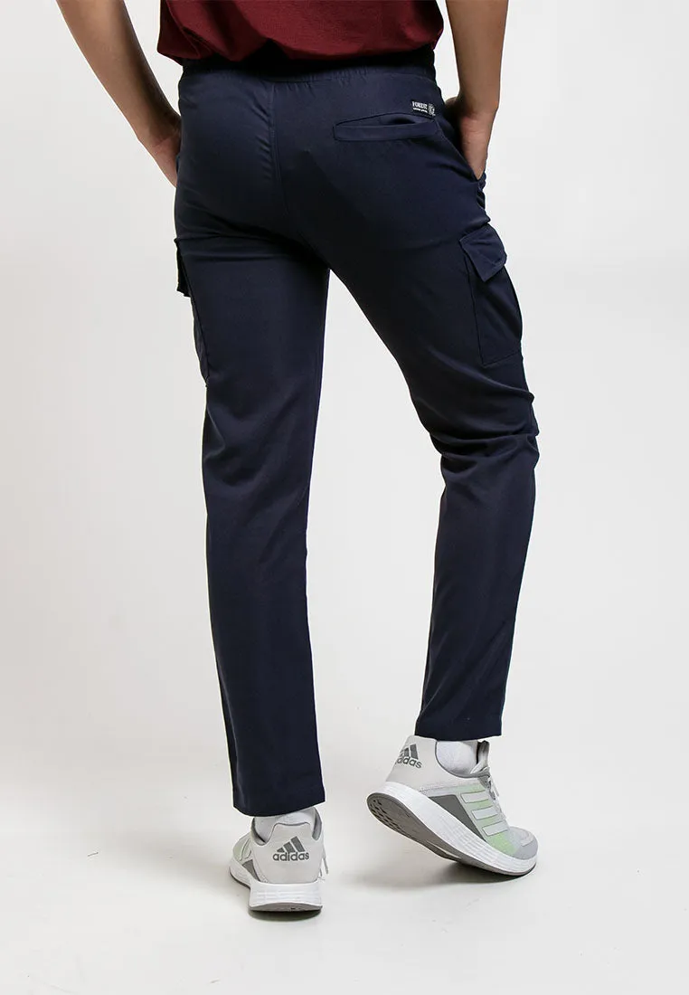 Forest Easy Cotton Cargo Stretchable Slim Fit Long Pants Men | Seluar Lelaki Panjang  - 10750