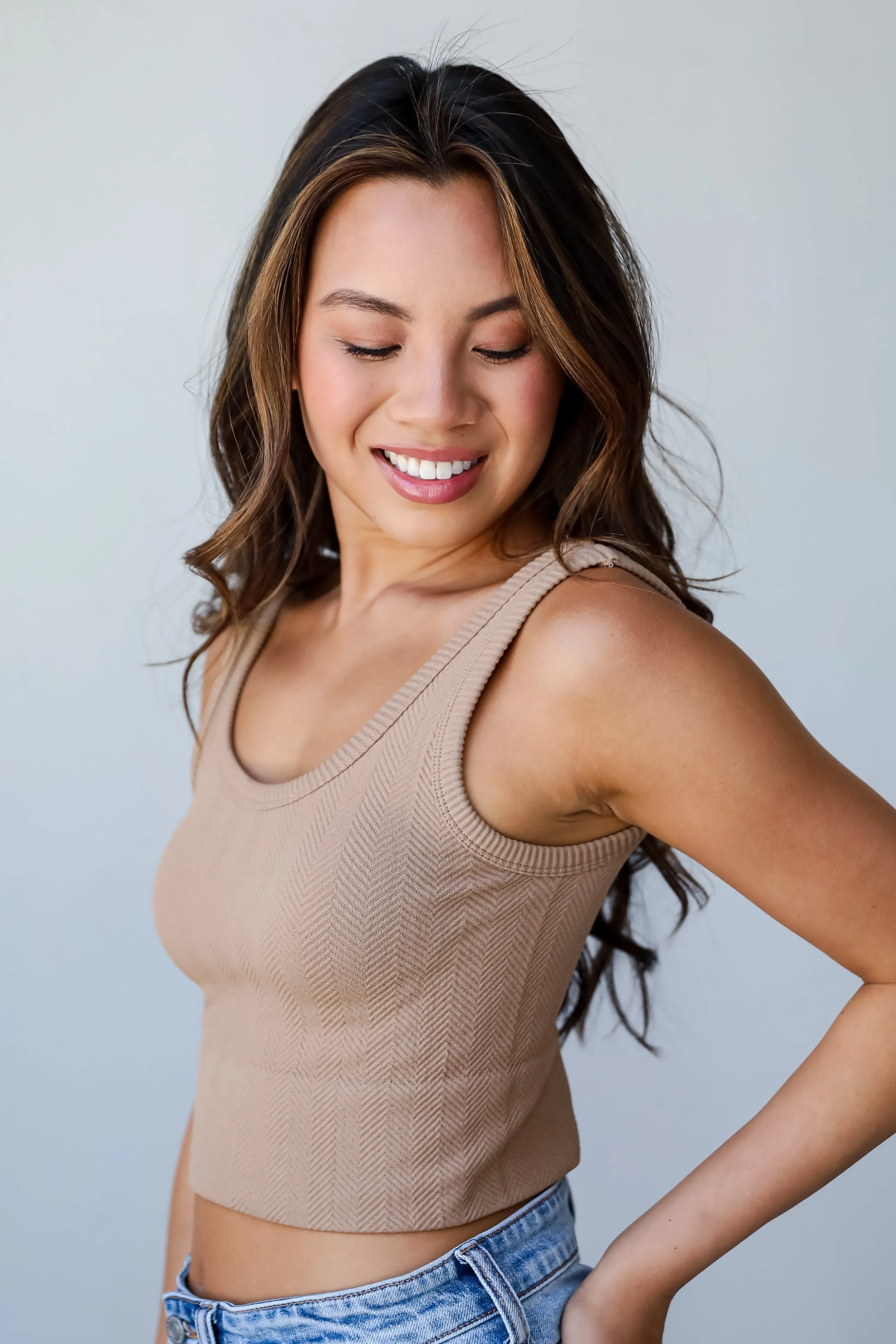Get Set Seamless Cropped Tank - DU DEAL
