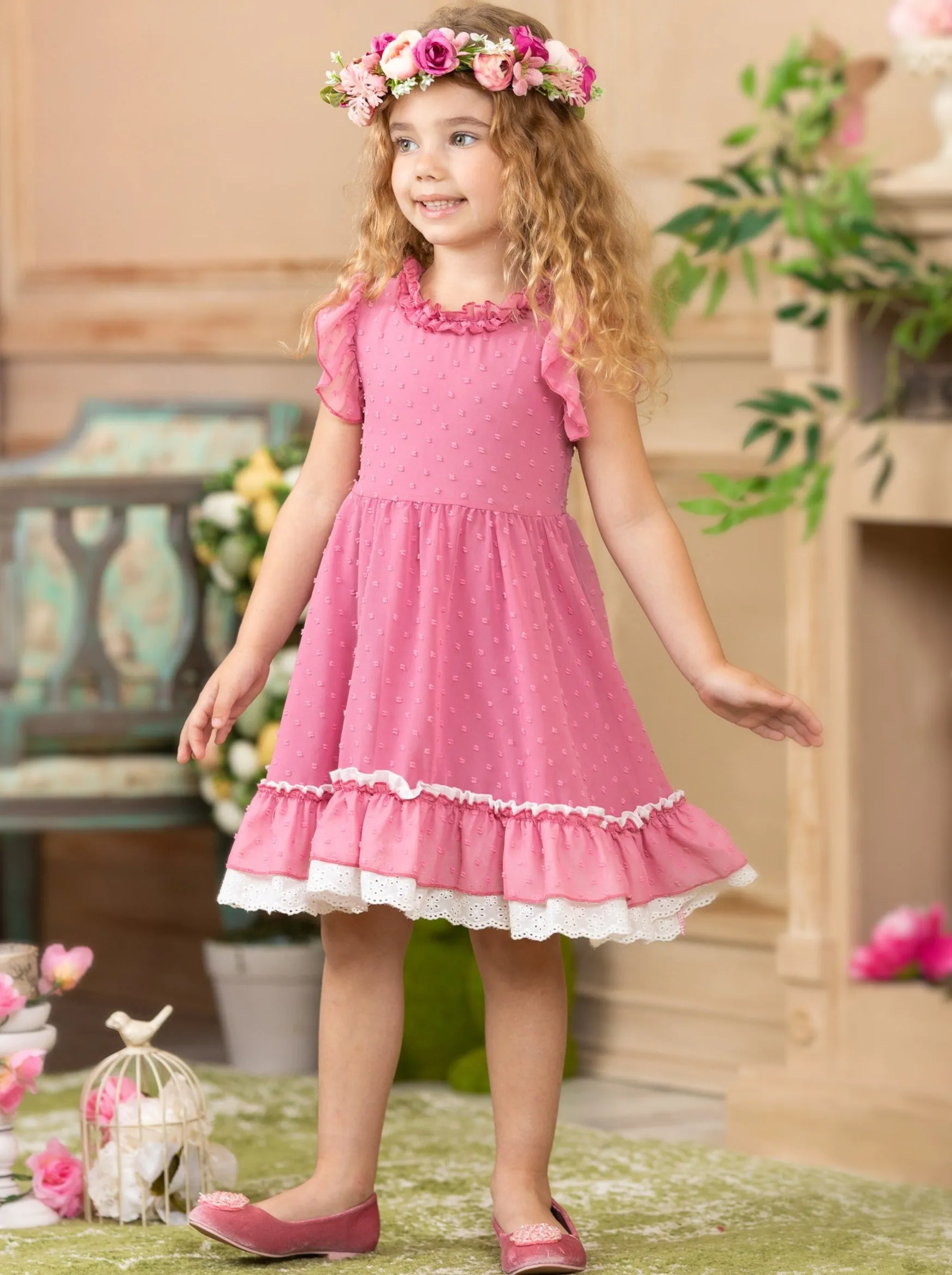 Girls Create Your Own Sunshine Pink Summer Dress