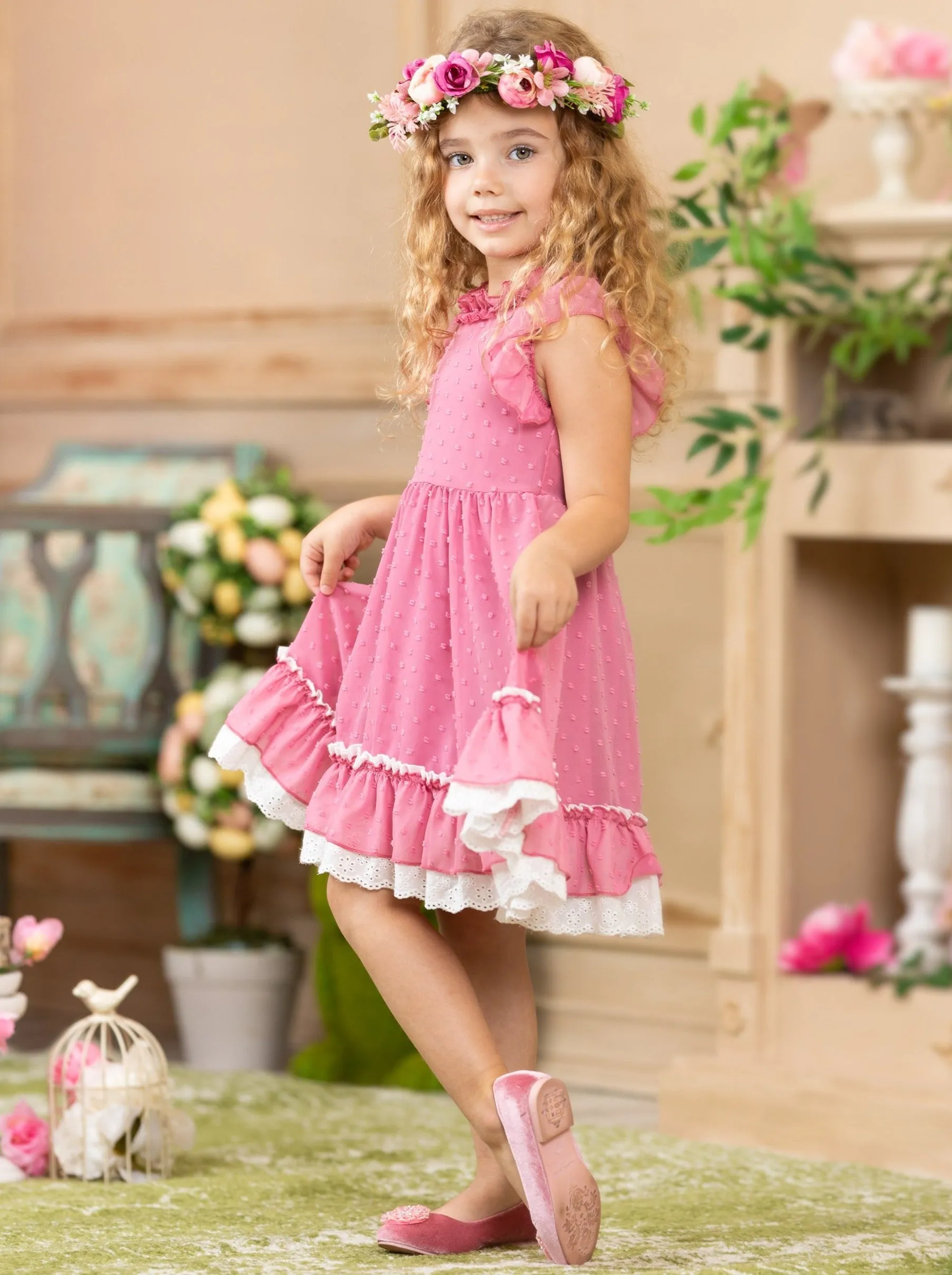 Girls Create Your Own Sunshine Pink Summer Dress