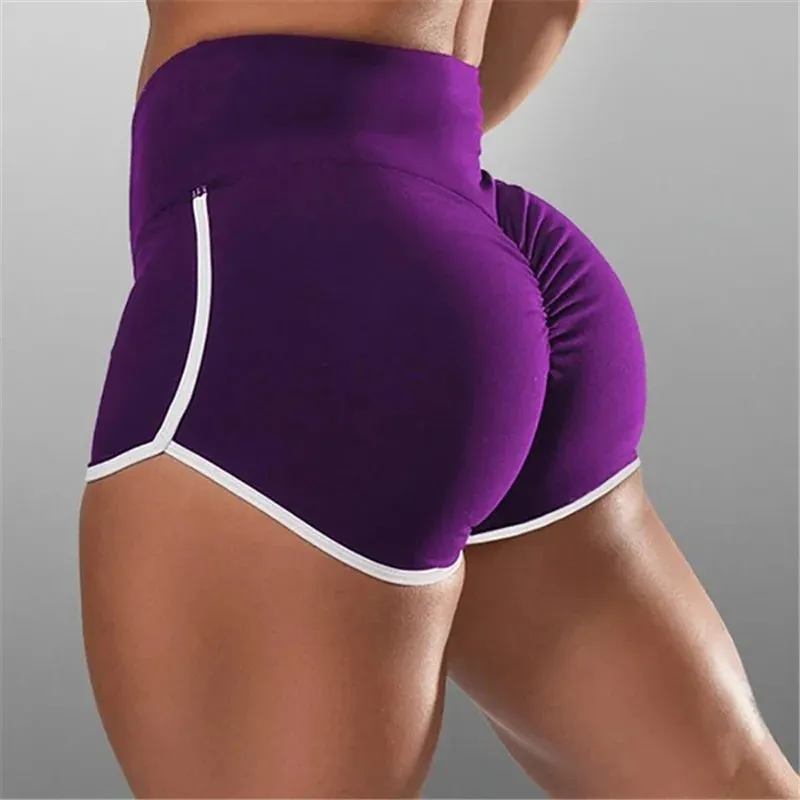 High Waist Sexy Women's Sports Shorts Athletic Breathable Gym Yoga
