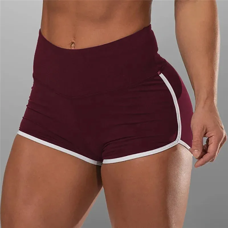 High Waist Sexy Women's Sports Shorts Athletic Breathable Gym Yoga