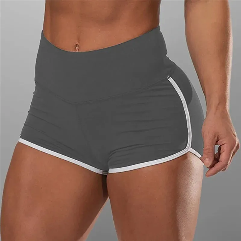 High Waist Sexy Women's Sports Shorts Athletic Breathable Gym Yoga