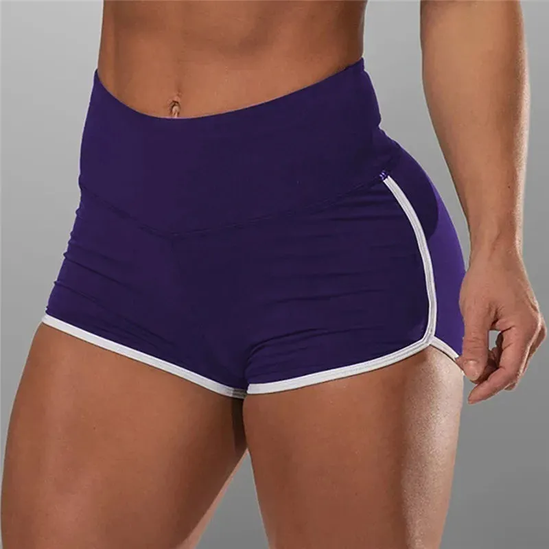 High Waist Sexy Women's Sports Shorts Athletic Breathable Gym Yoga