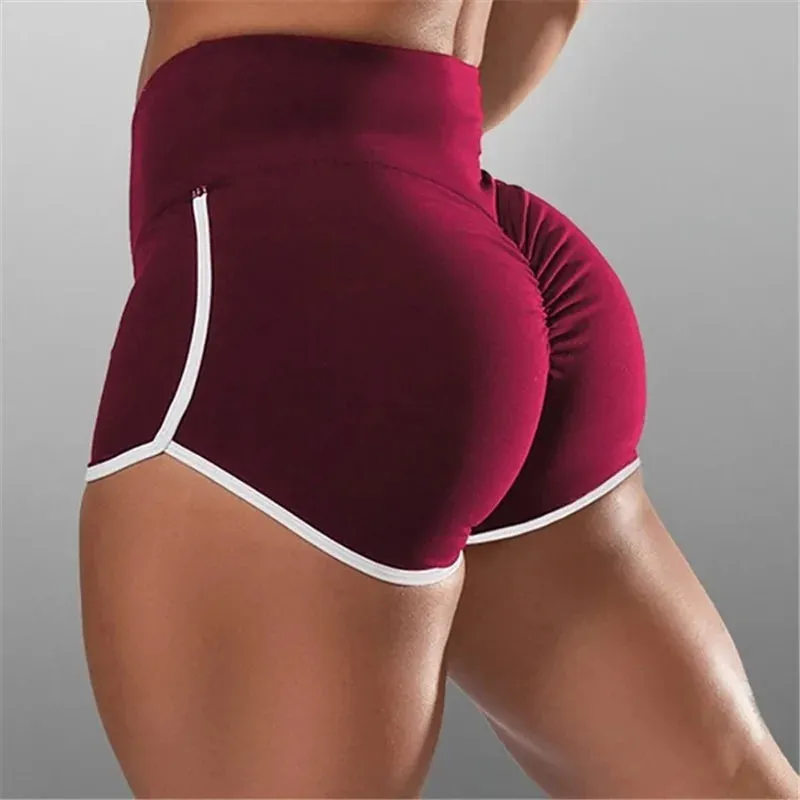 High Waist Sexy Women's Sports Shorts Athletic Breathable Gym Yoga