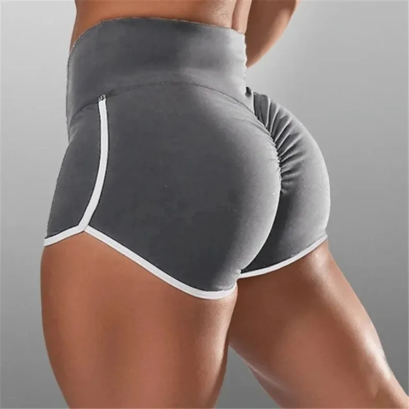 High Waist Sexy Women's Sports Shorts Athletic Breathable Gym Yoga