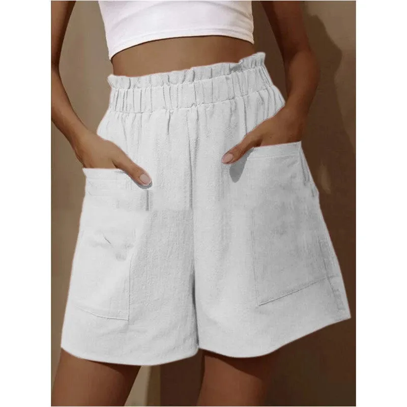 Ivyshape | Bud High Waist Wide-Leg Shorts