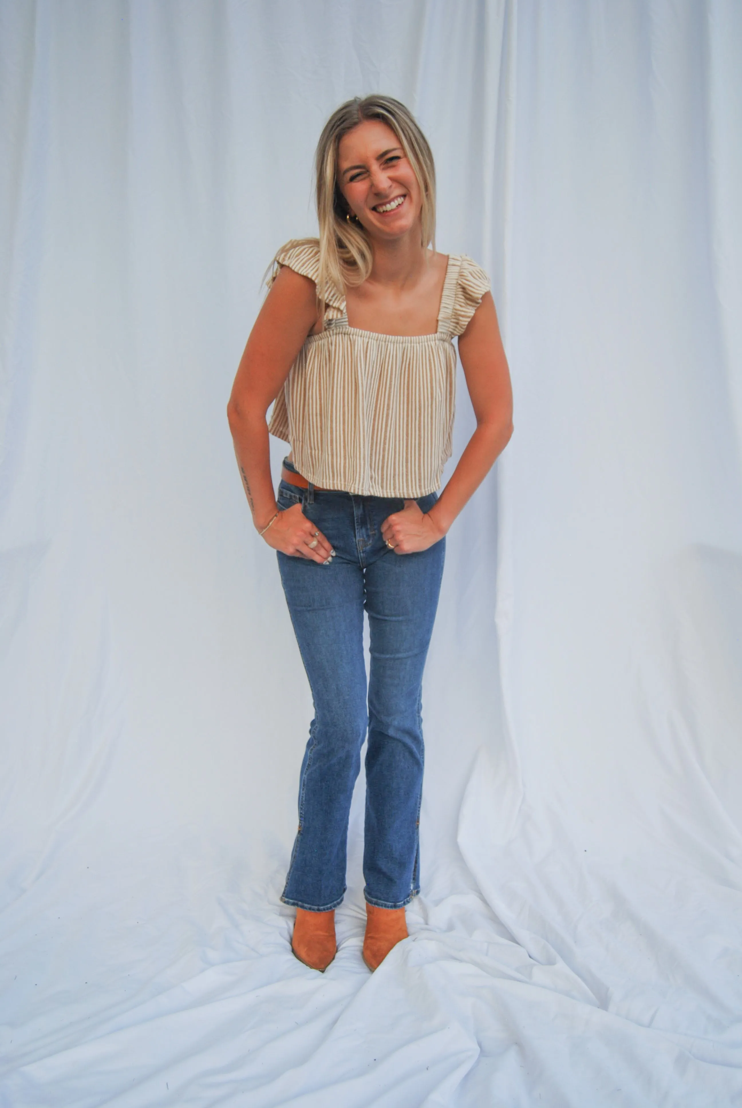 Journey On Ruffle Top