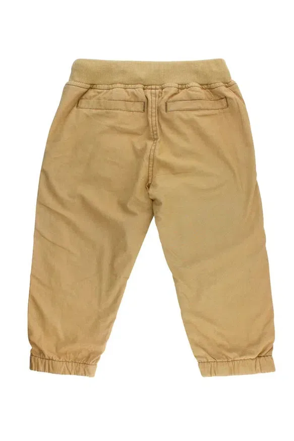 Khaki Chino Jogger Pants