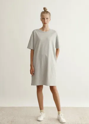 Kitinen T-Shirt Dress Grey Melange