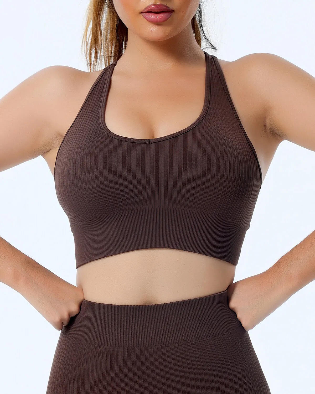 Kylee Sports Bra - Brown