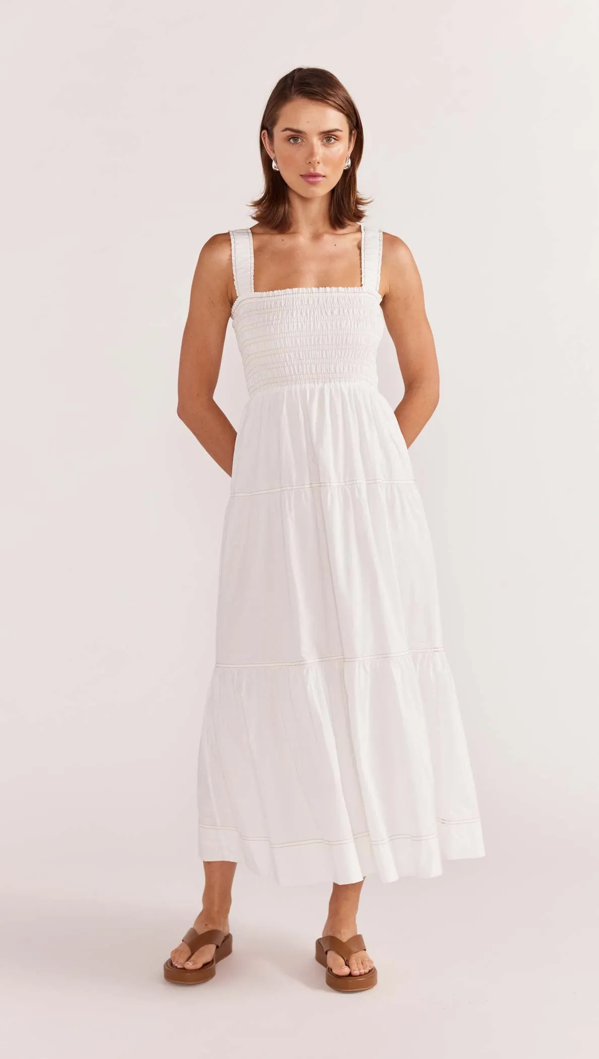 MAYA SHIRRED SUNDRESS