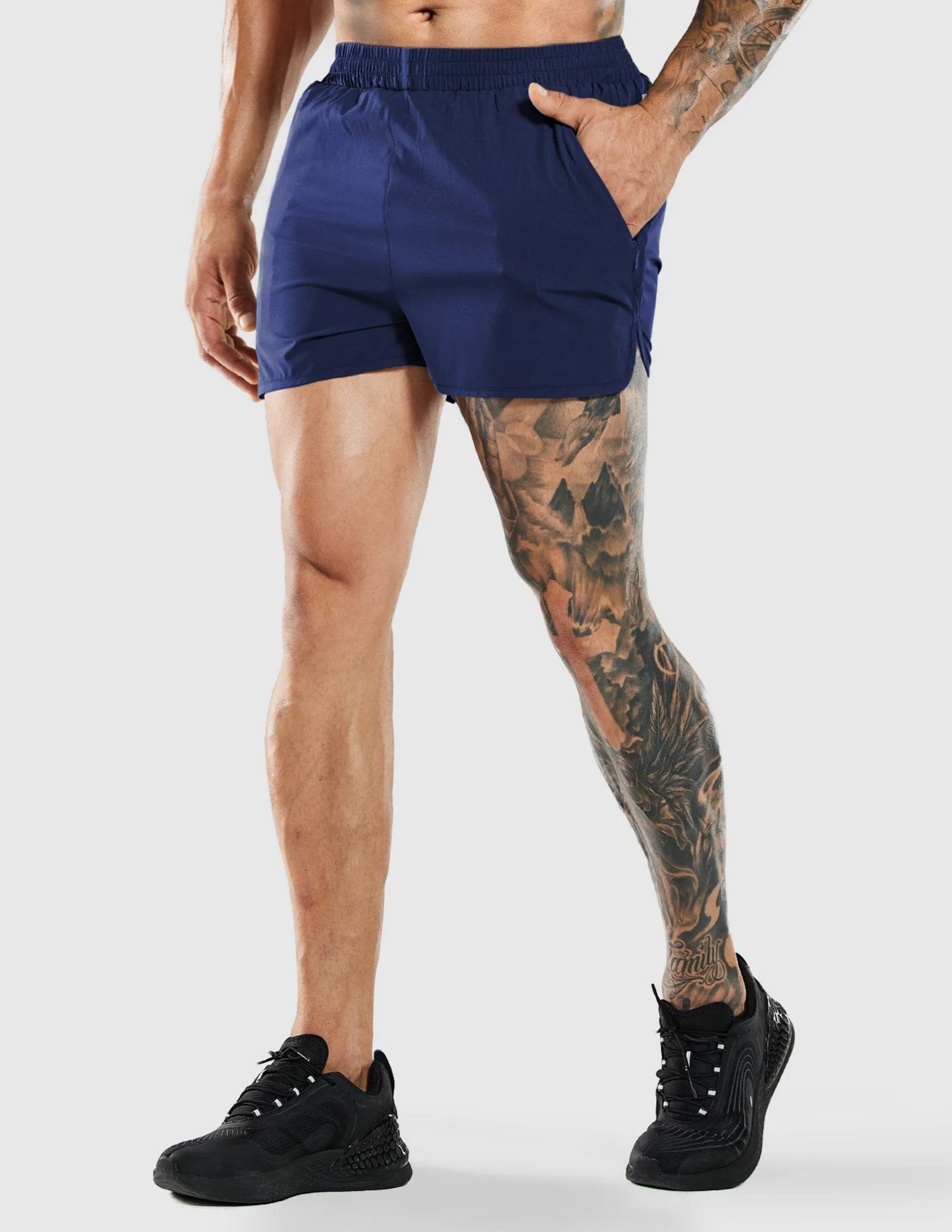 Men's PaceLite Split Run Shorts W/Brief 3"