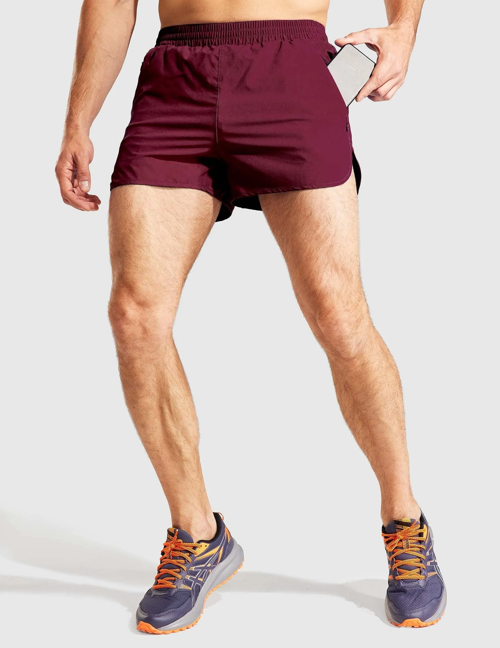 Men's PaceLite Split Run Shorts W/Brief 3"