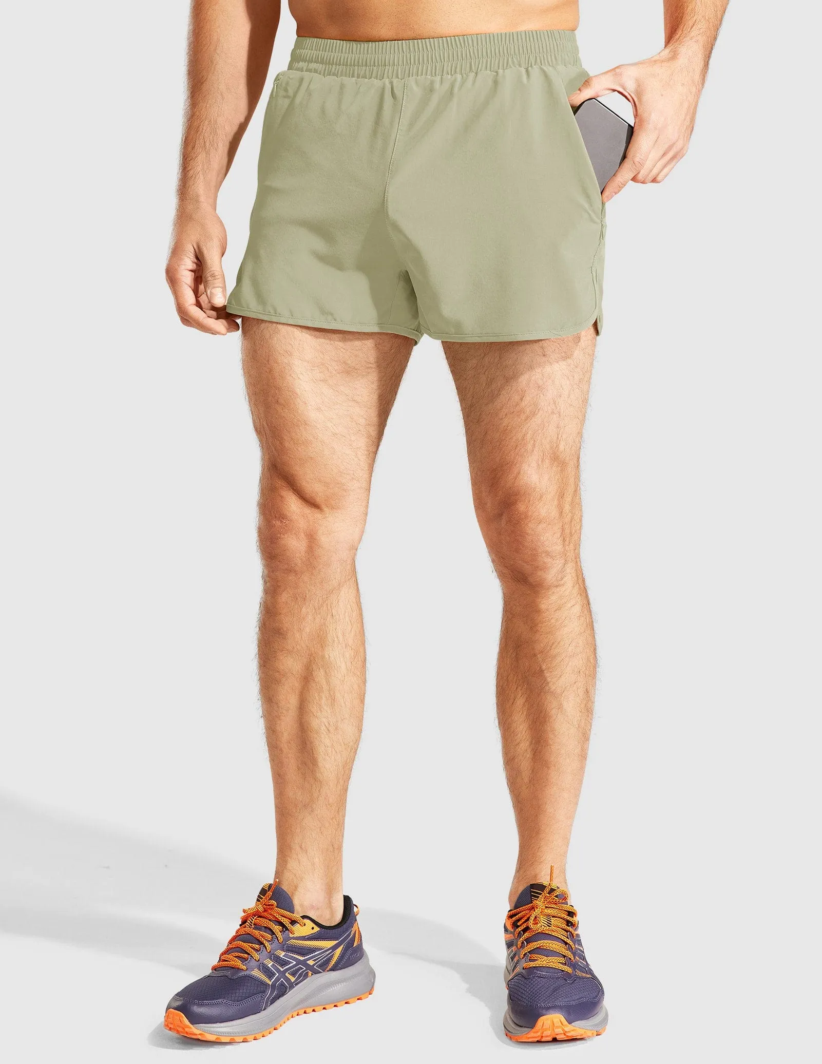 Men's PaceLite Split Run Shorts W/Brief 3"