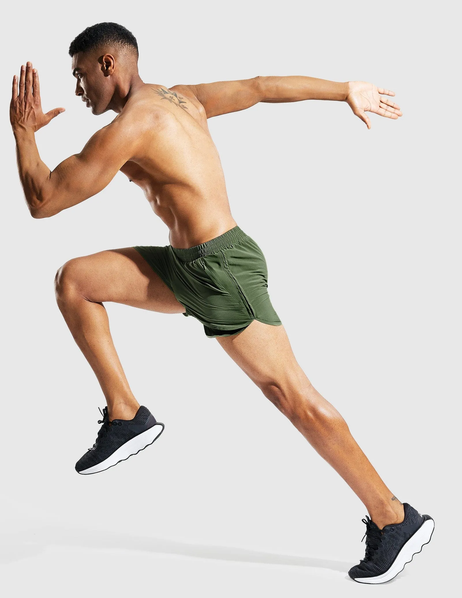 Men's PaceLite Split Run Shorts W/Brief 3"
