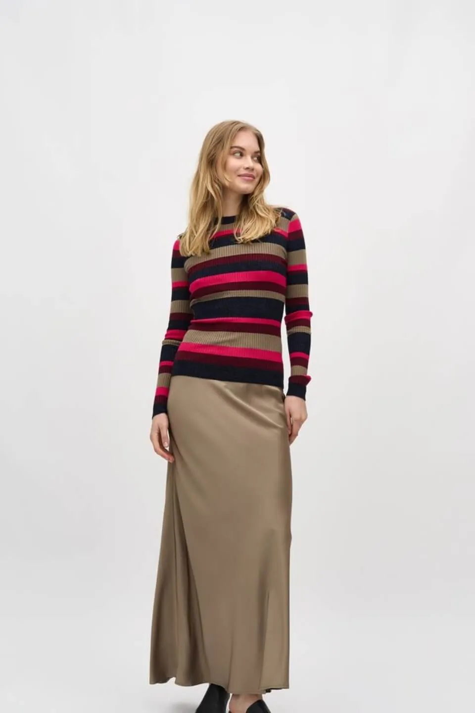 Minnie Rib Gebreide Lurex Top