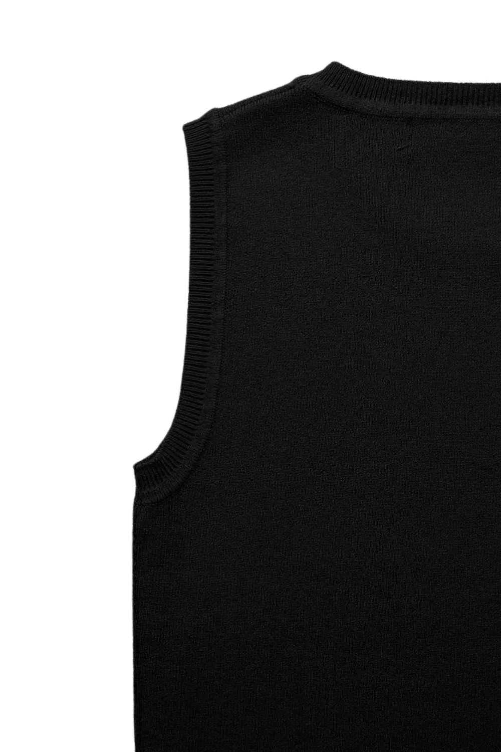 ‘Niamh’ Basic Sleeveless Knit Crop Top
