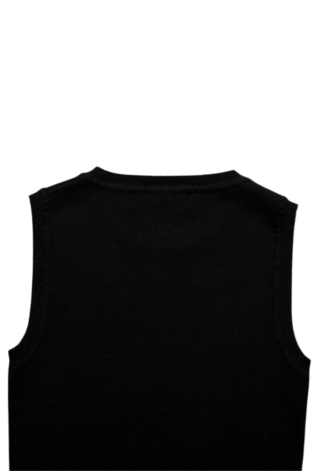 ‘Niamh’ Basic Sleeveless Knit Crop Top
