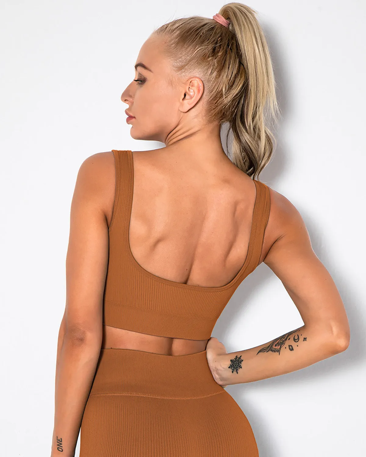 Nieve Sports Bra - Brown Rust
