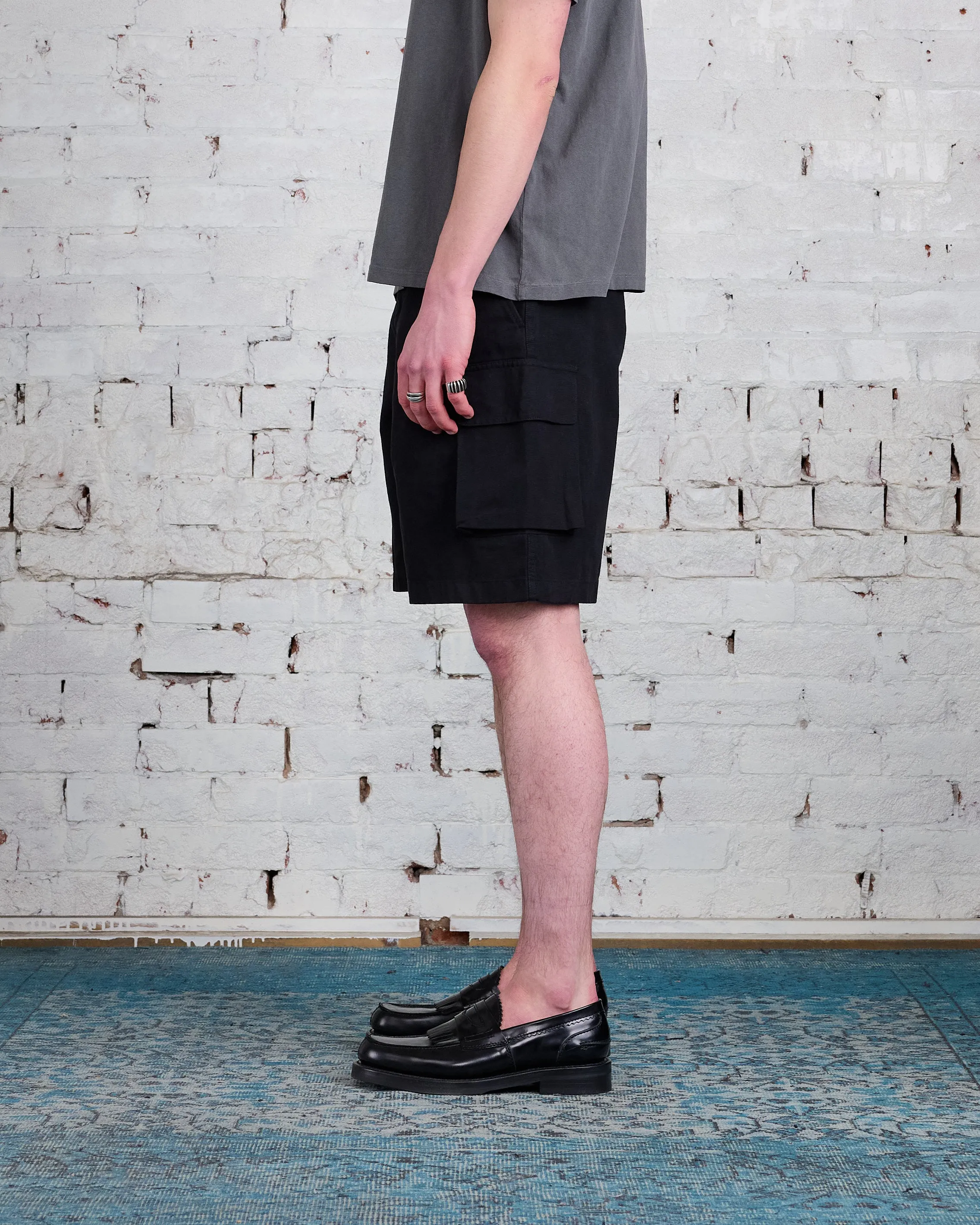Our Legacy Mount Cargo Short Black Canvas