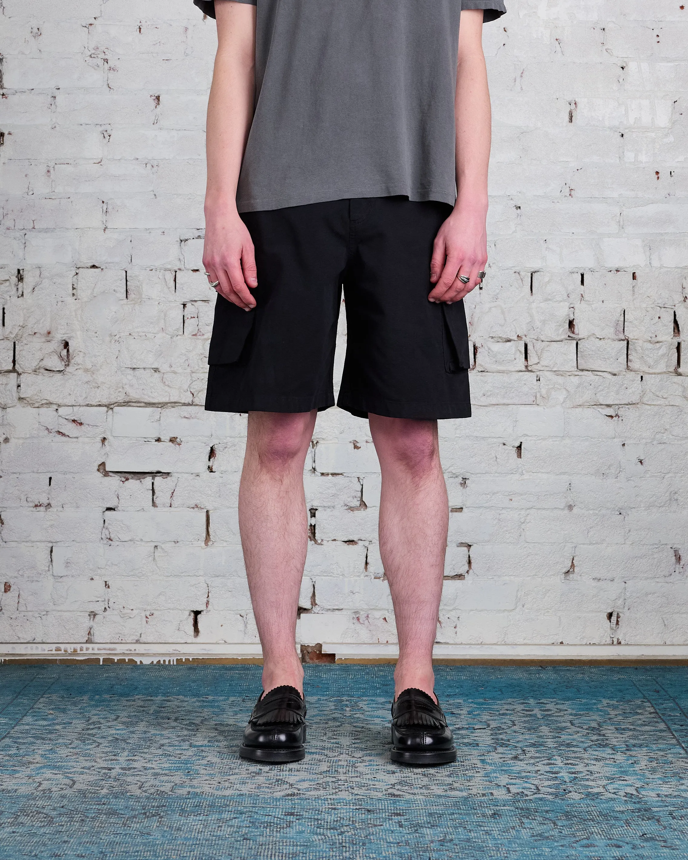 Our Legacy Mount Cargo Short Black Canvas
