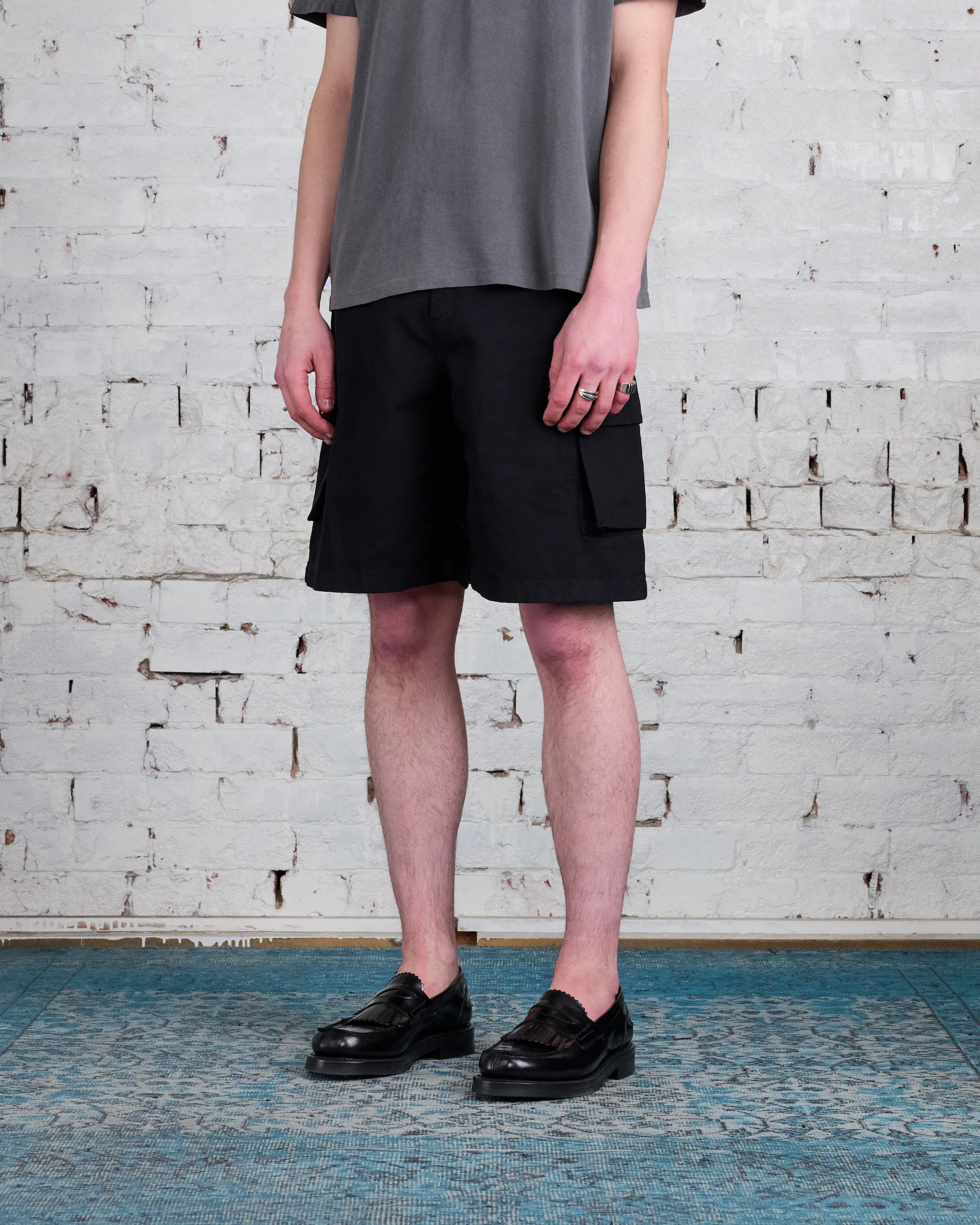 Our Legacy Mount Cargo Short Black Canvas