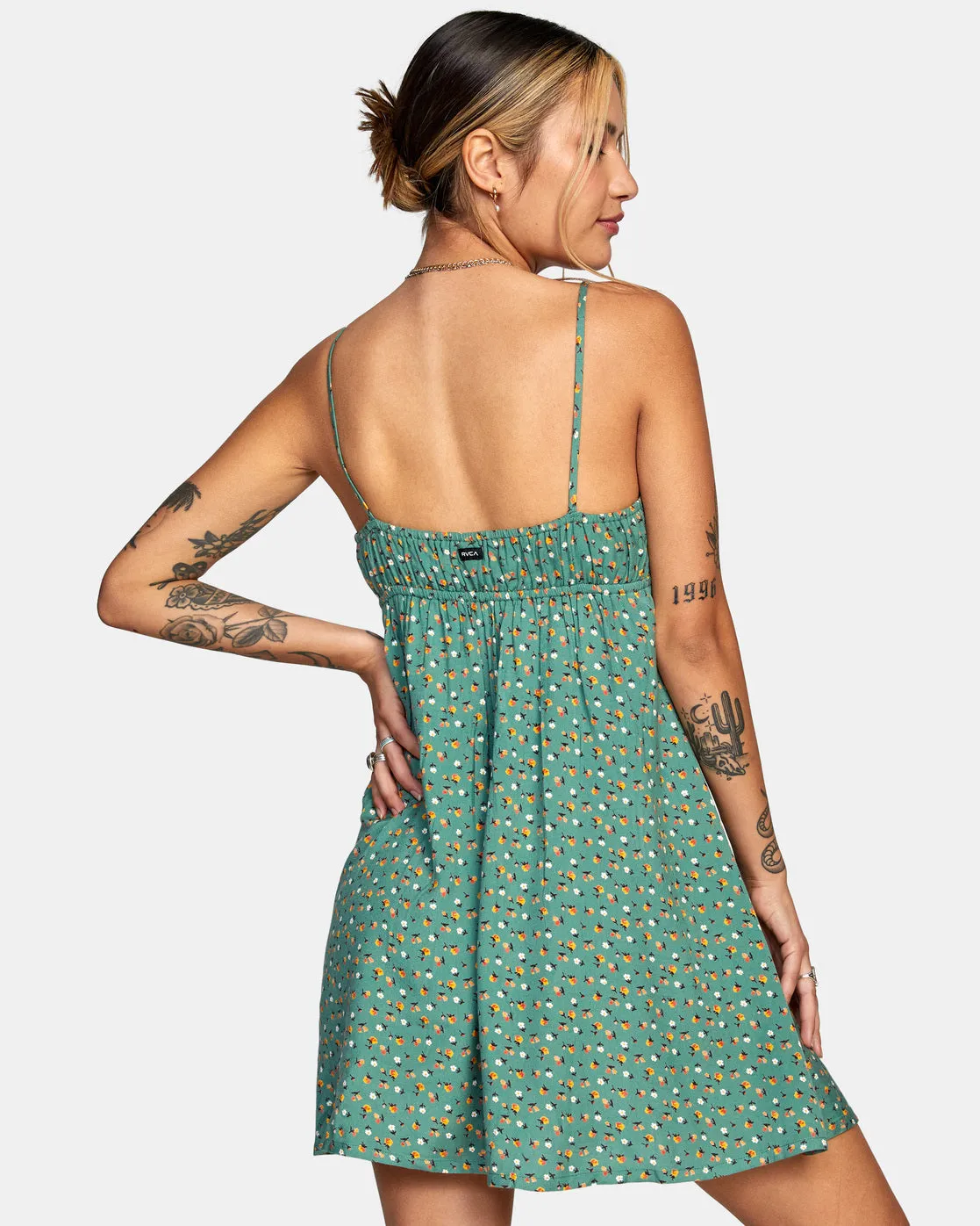 Overtime Sun Dress - Green Ivy