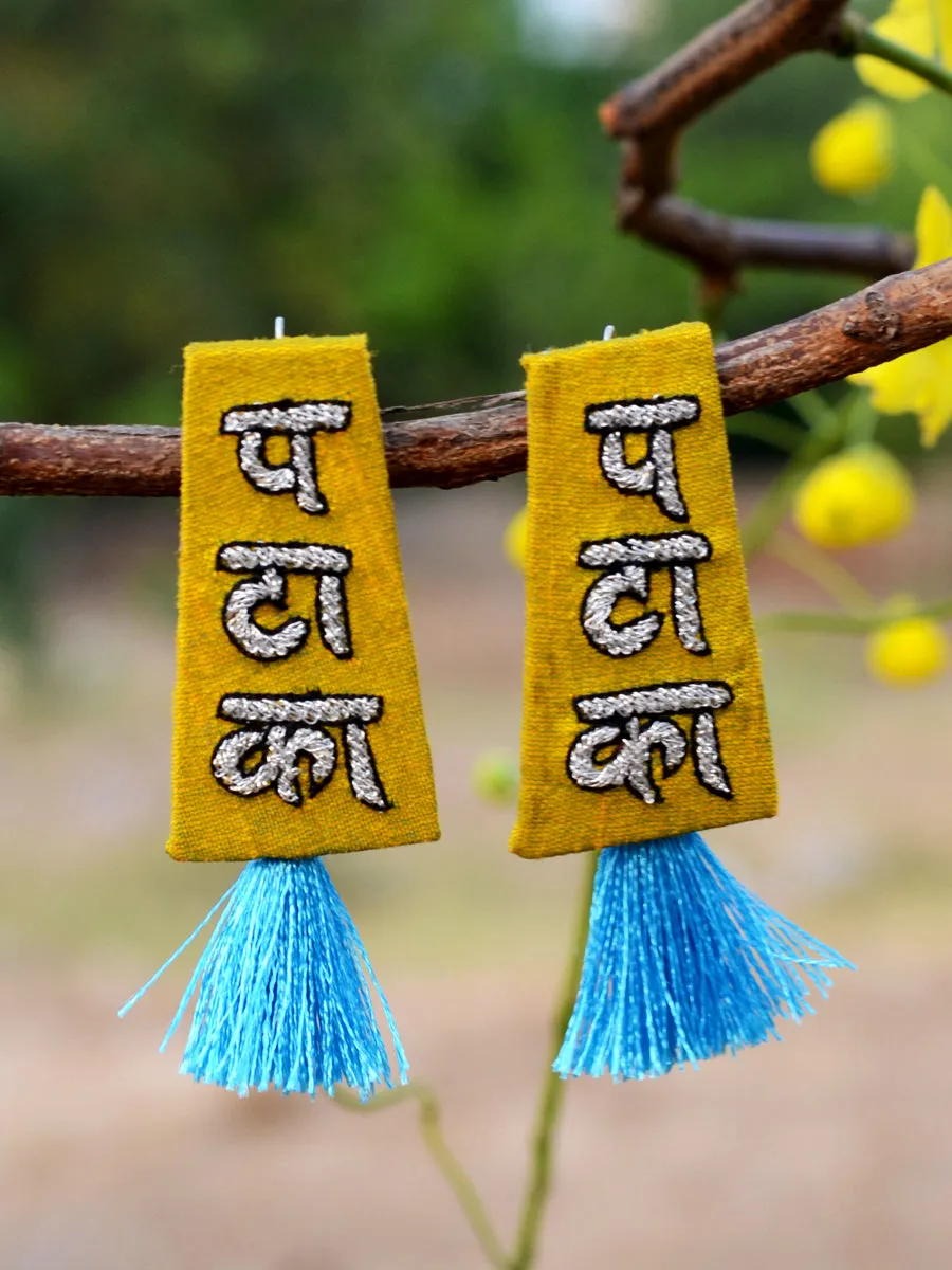Pataka Embroidered Earrings