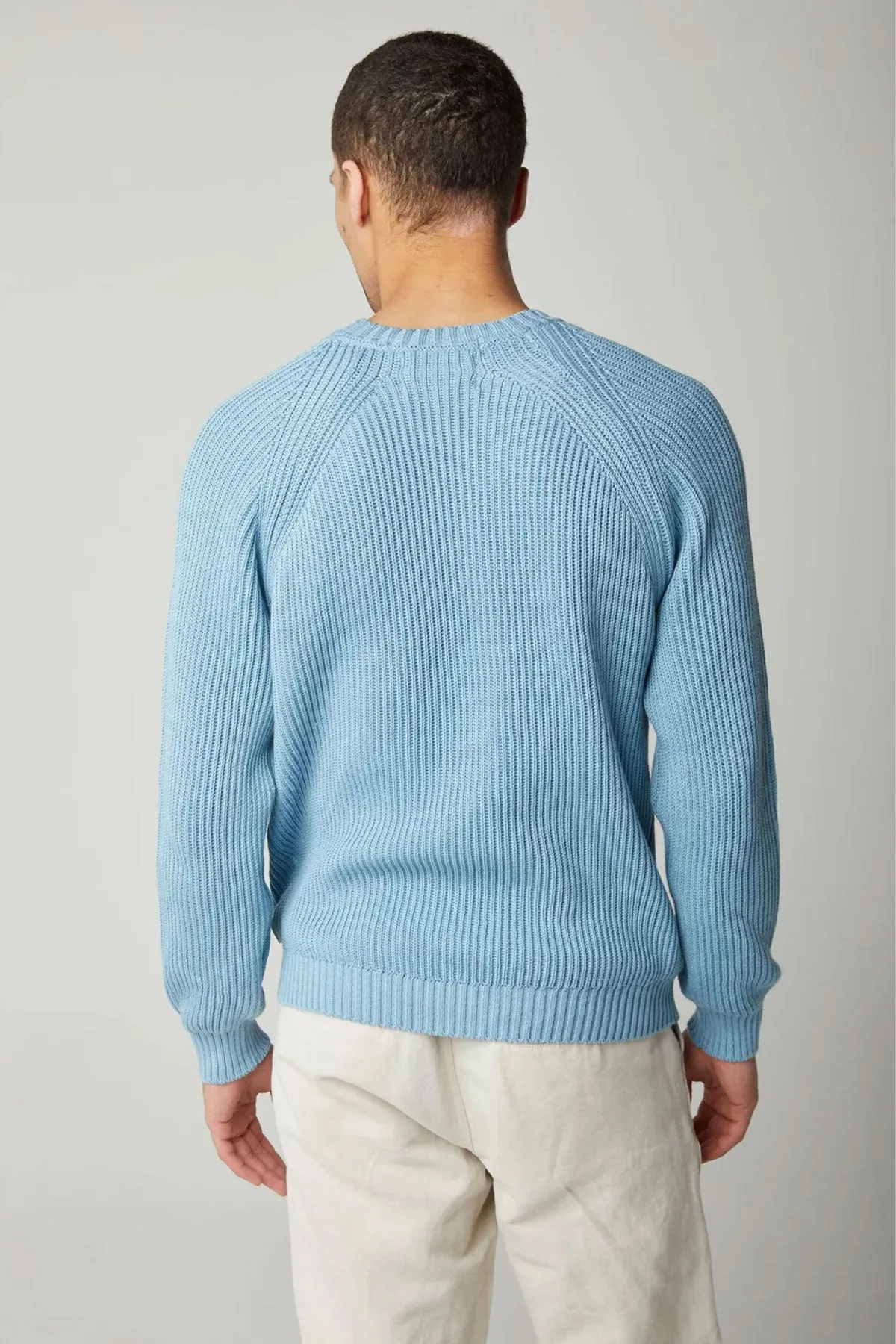 Peregrine - Harry Cotton Sweater in Seafoam