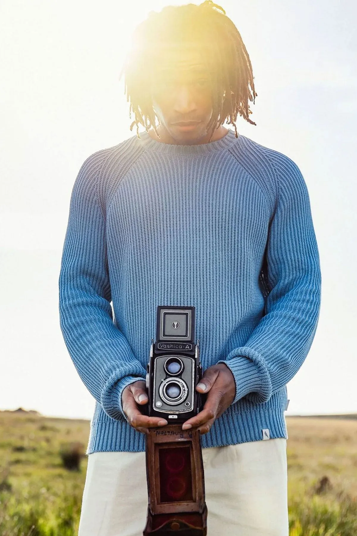 Peregrine - Harry Cotton Sweater in Seafoam