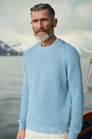 Peregrine - Harry Cotton Sweater in Seafoam